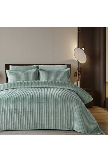 Feather Feather 4-Piece Aris Single Bedspread 170x230 cm with Stitched Filling - 001