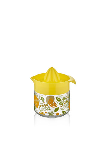 Mons Lemon Squeezer Glass Lemon Squeezer 300 ml Patterned Lemon Squeezer Bpa Free C-00203