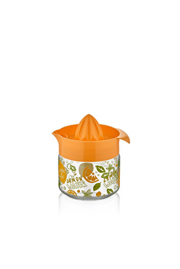 Mons Lemon Squeezer Glass Lemon Squeezer 300 ml Patterned Lemon Squeezer Bpa Free C-00203
