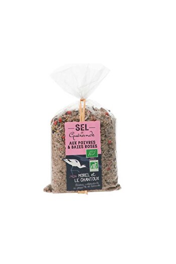 JollyMag Nou Sare de mare cu piper si boabe de piper roz bio 250 g Morel et Le Chantoux