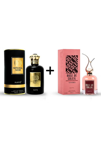 Riiffs Imperial Noir For Men Eau De Parfum 100ML + Rose De Soleil Eau De Parfum 100ML Women