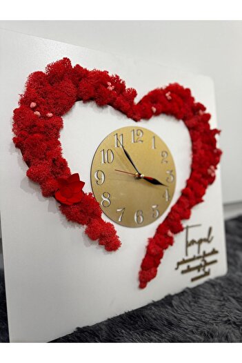 OEM Plaque clock with red lichens