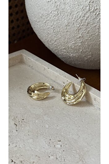 Muse Sister Textured Hoop Earrings