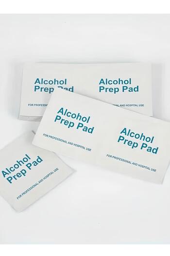 Kinmed 70% Alcohol Swabs - 100 Count | For skin and wound disinfection before injections and general use
