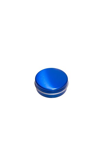 DROPY Aluminum box-type cosmetic container for creams, lotions or gels 20 g, blue