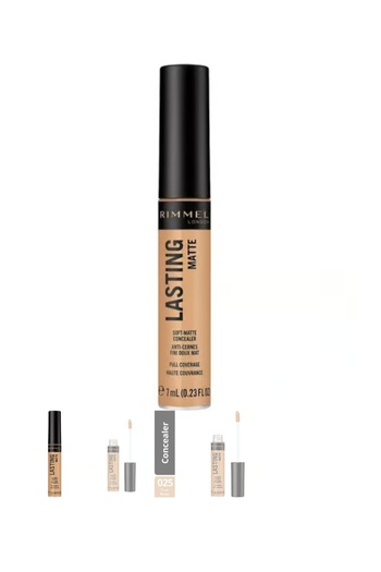 RIMMEL LONDON Corector Lasting Matte 025 True Beige, 7 ml