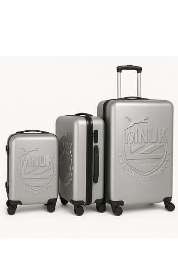 Mnuk MANCHESTER Set of 3 Luggage bag| Polycarbonates & ABS Hardside Luggage Trolley with TSA Lock| D