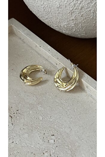Muse Sister Textured Hoop Earrings