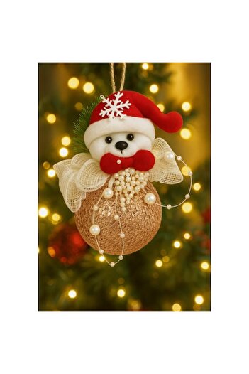 OEM Luminous Christmas tree decoration, Handmade, Special model, Teddy bear, Textile/Plastic,