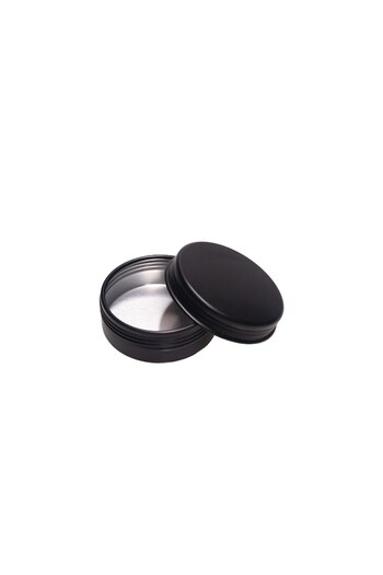 DROPY Cosmetic container, aluminum box type for creams, lotions or gels 20 g, black