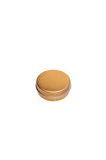 DROPY Cosmetic aluminum box type container for creams, lotions or gels 20 g, gold