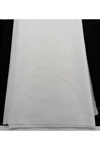 kumasfabrik Width 50 cm X Length 120 cm Cotton Lining Fabric/Bag Lining/White