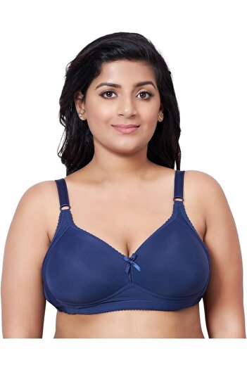 Glamroot Women Full Coverage Plus Size Padded Everyday Bra, Size 40B-44B
