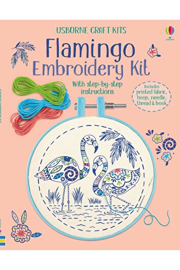 Usborne Embroidery Kit: Flamingo