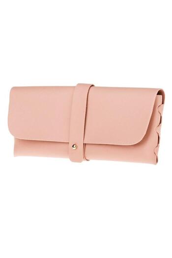 Vervo.ro pentru minți curioase Pink Pencil Case with Gold Clip, 20×1.5×8 cm