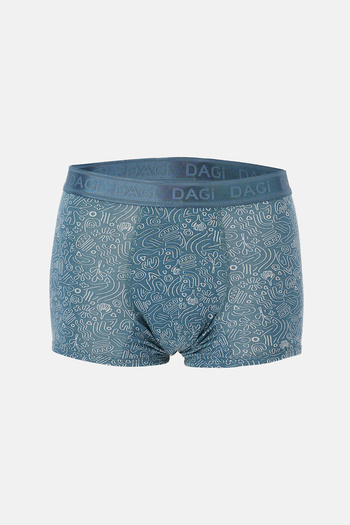 Dagi Ανοιχτό γκρι-γκρι 3-τεμαχίων μοτίβο Micro Modal Boxer