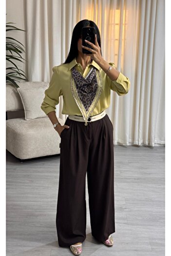 SELSAL Pants and shirt set with shawl