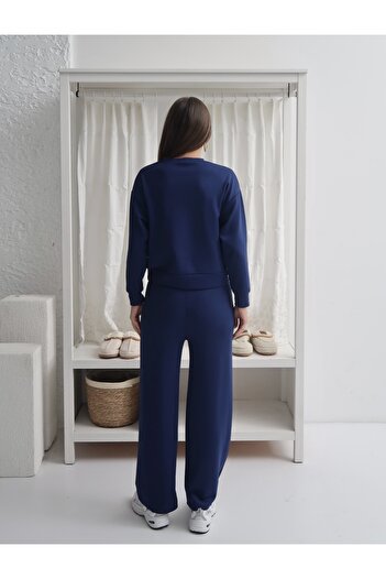 Paw Garage Women's Renee Modal Crew Neck Bottom-Top Set