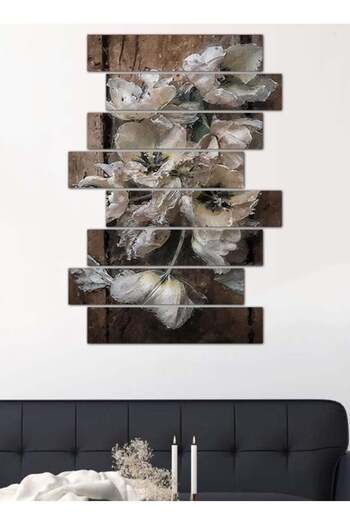 Generic Modern Roses Wall Panel - 25513 - Divided into eight pieces