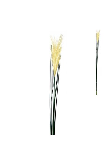 OEM Crenguta Decorativa cu Iarba Artificiala Alba 75cm