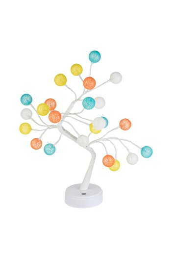 OEM Decorative Tree with Multicolored USB LED Bulbs & 2 Light Functions 44cm