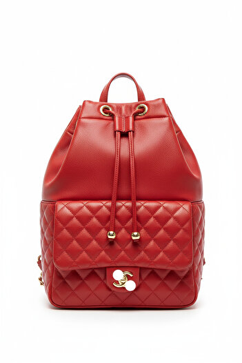 Emin Adım Backpack Red Gold Chain Backpack