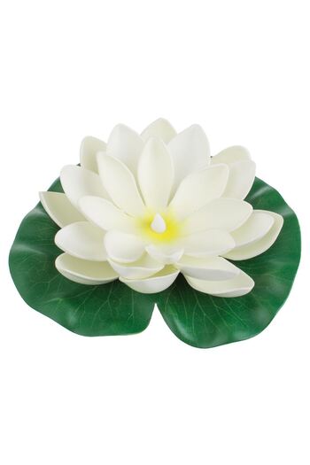 OEM Floare Artificiala Nufar Alb cu LED Ø18cm