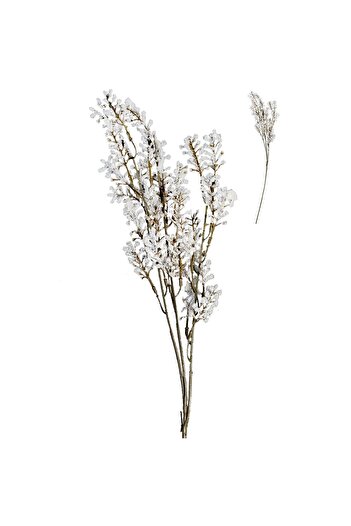 OEM Crenguta Decorativa cu Flori Artificiale de Gipsofillo Albe 52cm