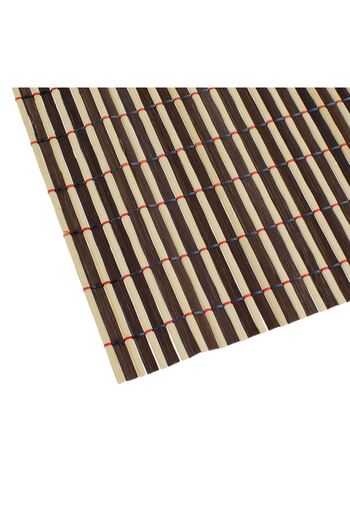 OEM Bamboo Plate Holder Striped Beige Brown 45x30cm