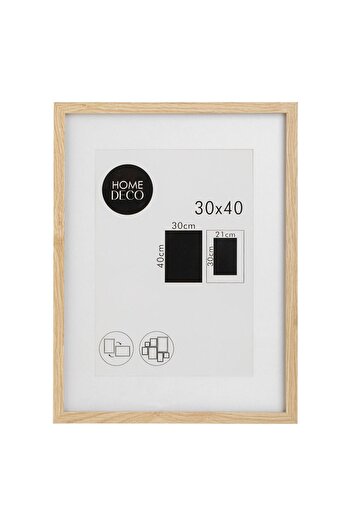 OEM Natural Color Wooden Mounted Decorative Picture with Message 32x42cm