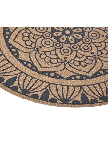 OEM Round Beige Plate Holder with Mandala Pattern Ø38cm