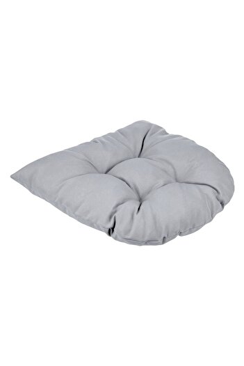 OEM Grey Horseshoe Chair Cushion Water Resistant 50x45cm