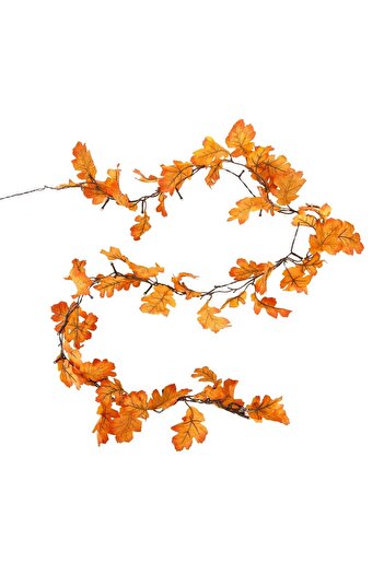 OEM Orange Autumn Decorative Garland with 30 LED Bulbs - 2m
