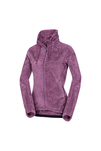 NORTHFINDER Women's melange fleece Lacy wine