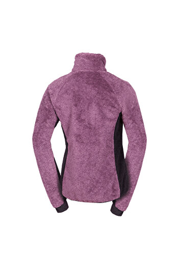 NORTHFINDER Women's fleece blouse Melisa wineblack