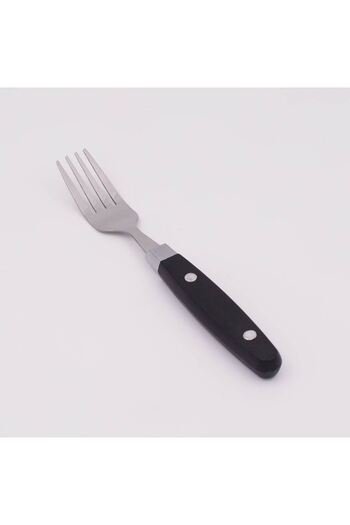 OEM Stainless Steel Fork with Black Handle 17cm