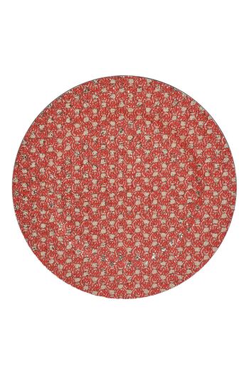 OEM Red Christmas Decorative Patou Round Lace Ø33cm