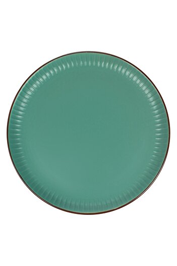 OEM Petrol Plate with Embossed Stripes Ceramic for Fruit Ø22cm