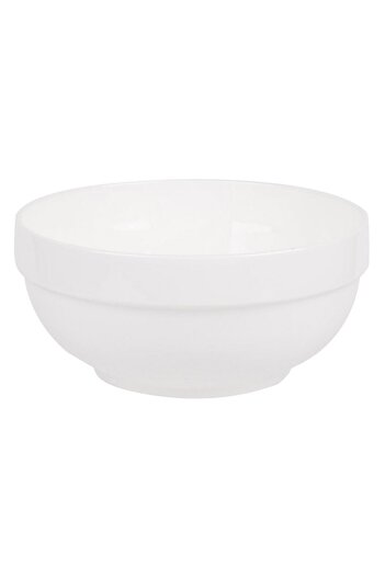 OEM White Round Porcelain Bowl 1.2L
