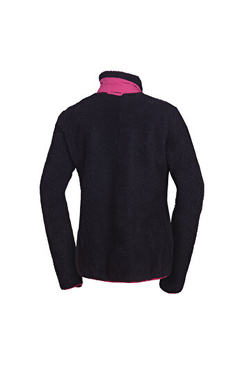 NORTHFINDER Women's loose-fitting polar fleece Wyoma cherryblack