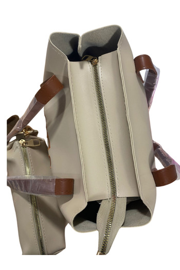 Tutkum Women's Hand and Shoulder Bag Set of 2 – Stylish Design Leather Look Daily Combination Bag