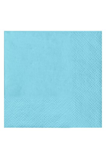 OEM 2-Ply Table Napkins Pastel Blue 21x21cm - 25pcs