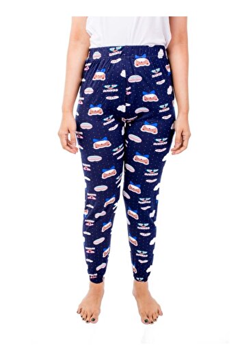 Miss London Elasticated Printed Pyjama Multicolour