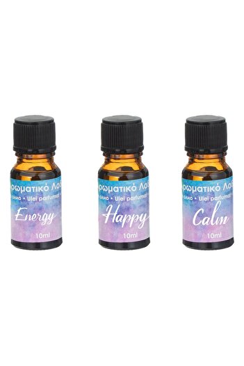 OEM Calm Energy Happy Fragrance Oils 10ml - 3pcs