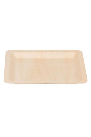OEM Wooden Plates Set 23x23cm - 6pcs