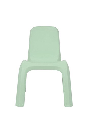 OEM Scaun din Plastic Verde Fistic Mat fara Brate pentru Copii 38x44x52cm