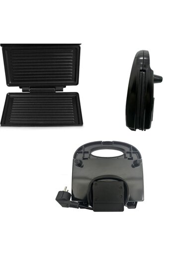 OEM DiGi 0.1 Stainless Steel Black Sandwich Grill - 750W