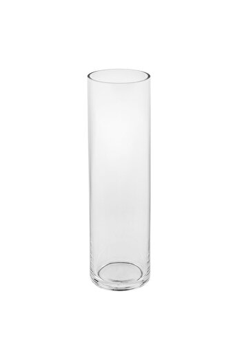 OEM Transparent Cylindrical Decorative Vase Ø8x28cm