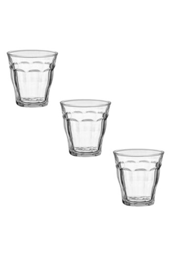 OEM Set of 3 Short Transparent Wine Glasses 145ml