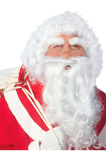 Widmann Santa Claus eyebrow and beard wig set 26 cm